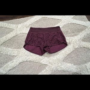 RARE lululemon speed-up shorts
